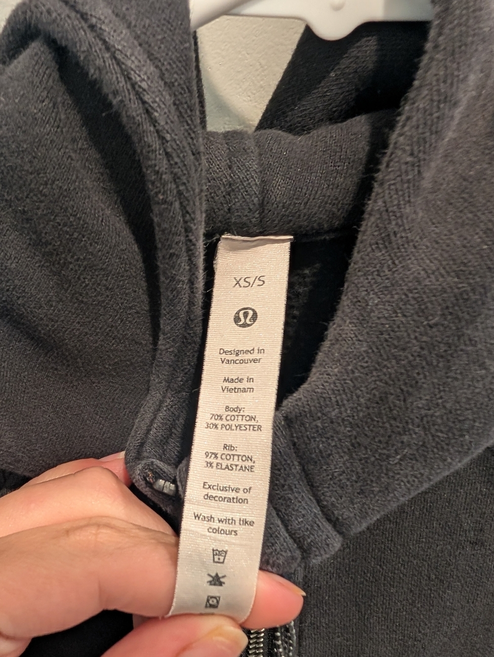 Lululemon Scuba Oversized Half Zip Hoodie Comfy Cropped Size XS/S Loungewear - Picture 4 of 5
